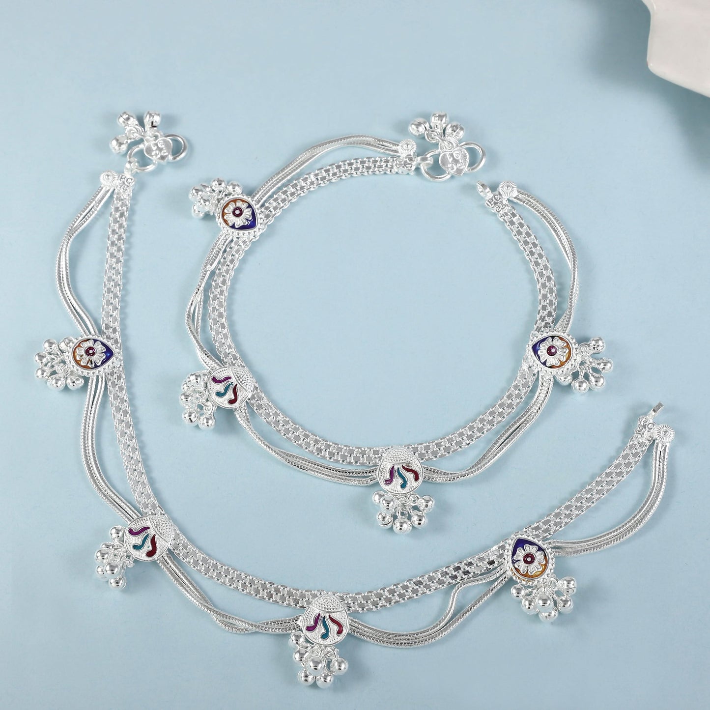 Teena Anklets Silver