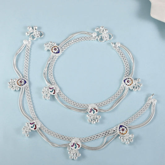 Teena Anklets Silver