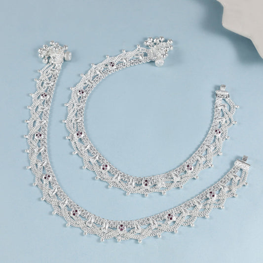 Neelam Anklets Silver