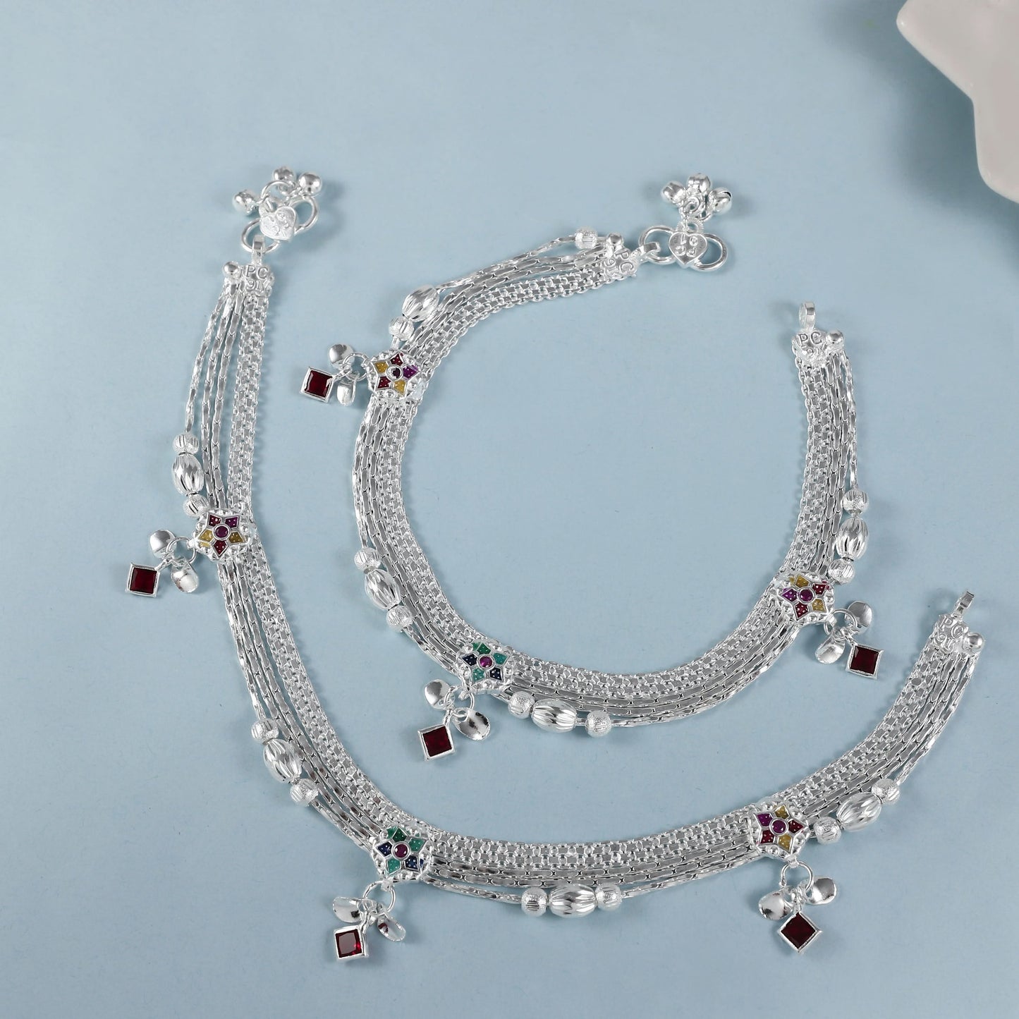 Joyti Silver Anklets