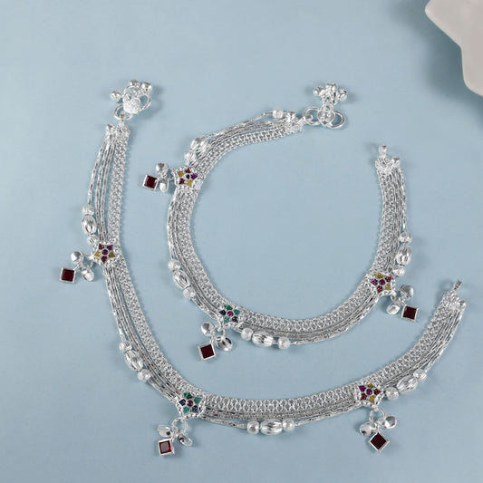Joyti Silver Anklets