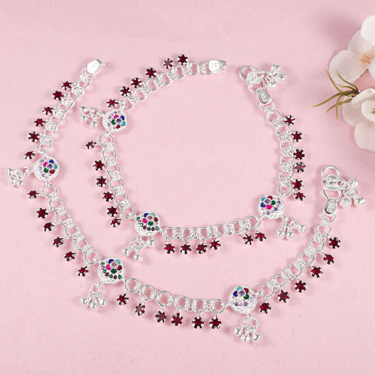 Nitya Silver Anklets