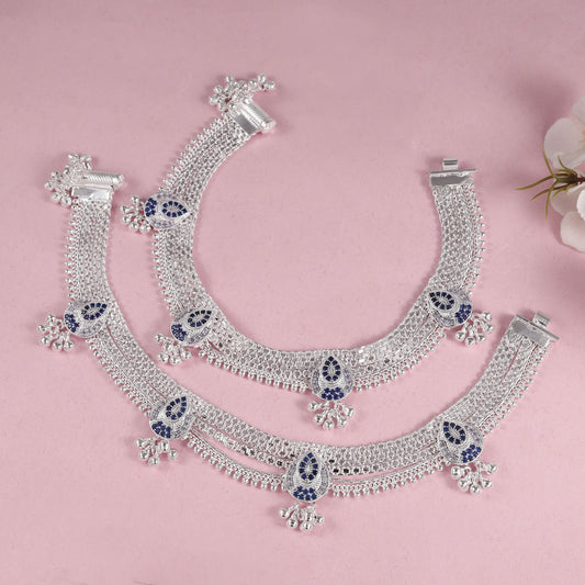 Apurva Silver Anklets