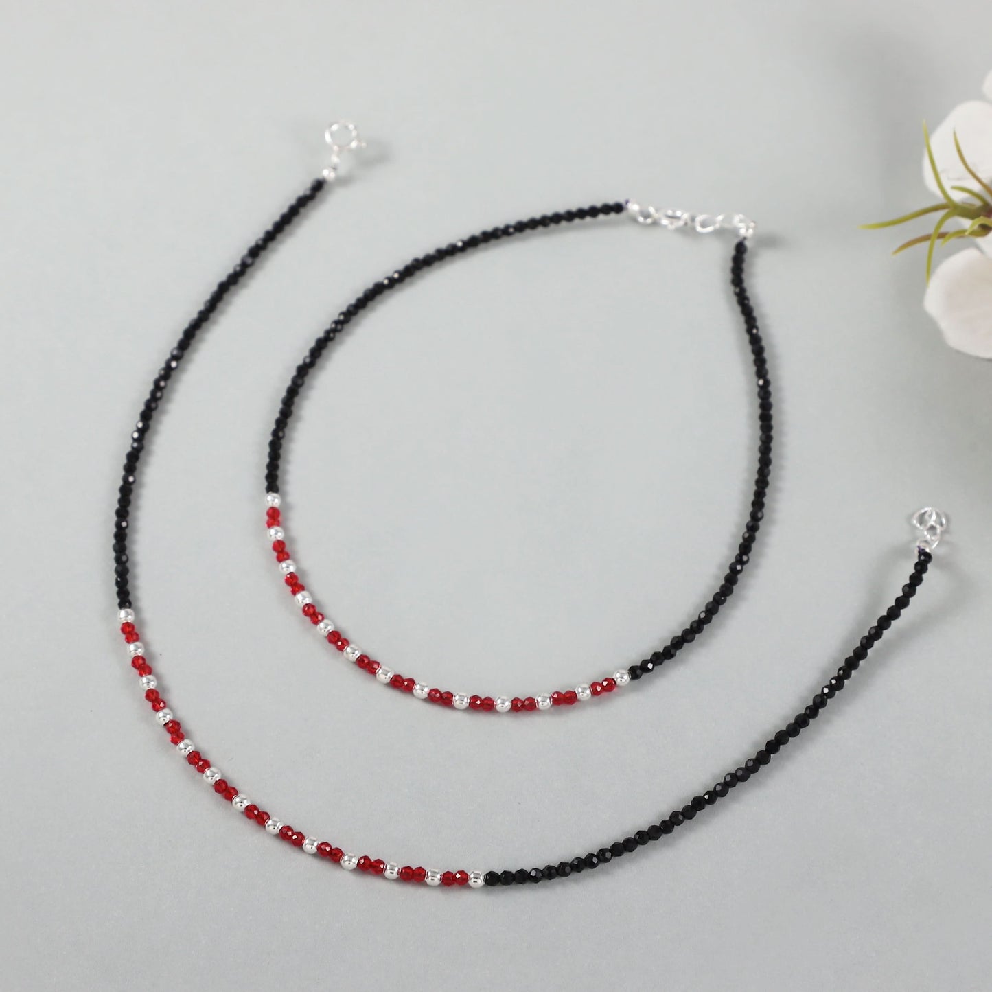 Nivedita Silver Anklets