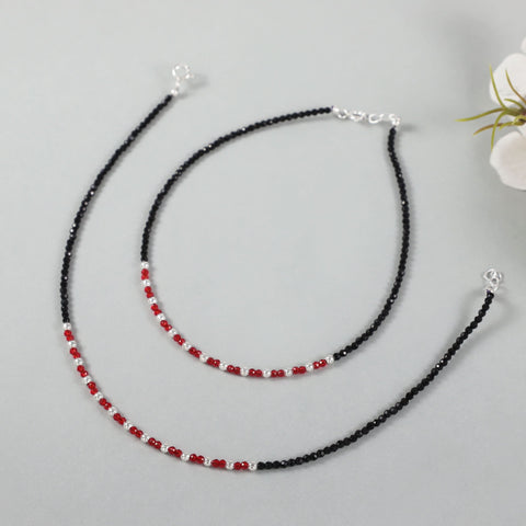 Nivedita Silver Anklets