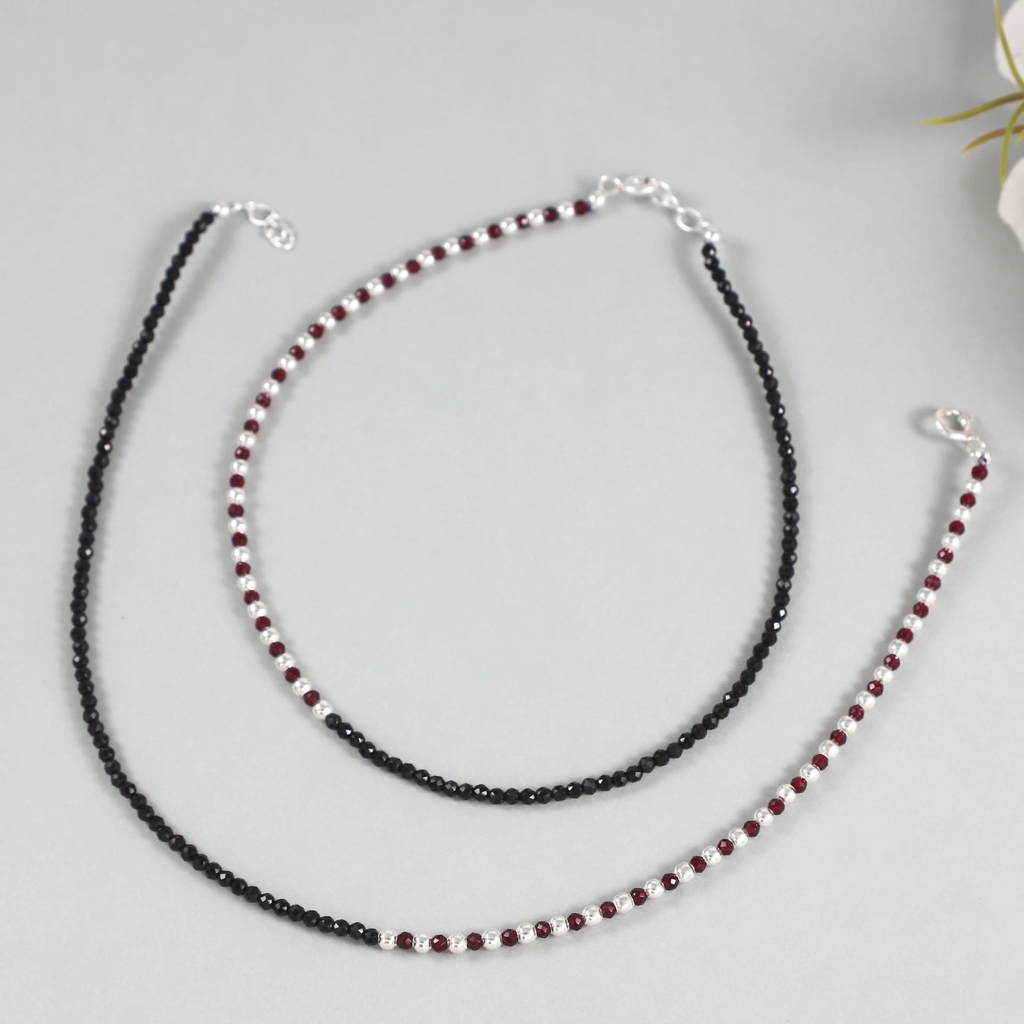Vamika Silver Anklets