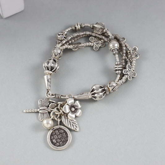 Naviya Dazzling Silver Bracelet