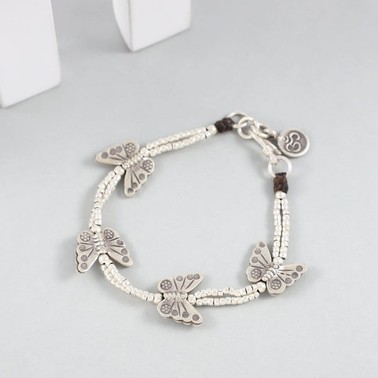 Kamini Lovely Silver Bracelet