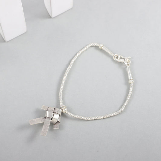 Nehal Heart Silver Bracelet