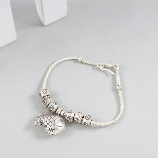 Tanvi Silver Bracelet