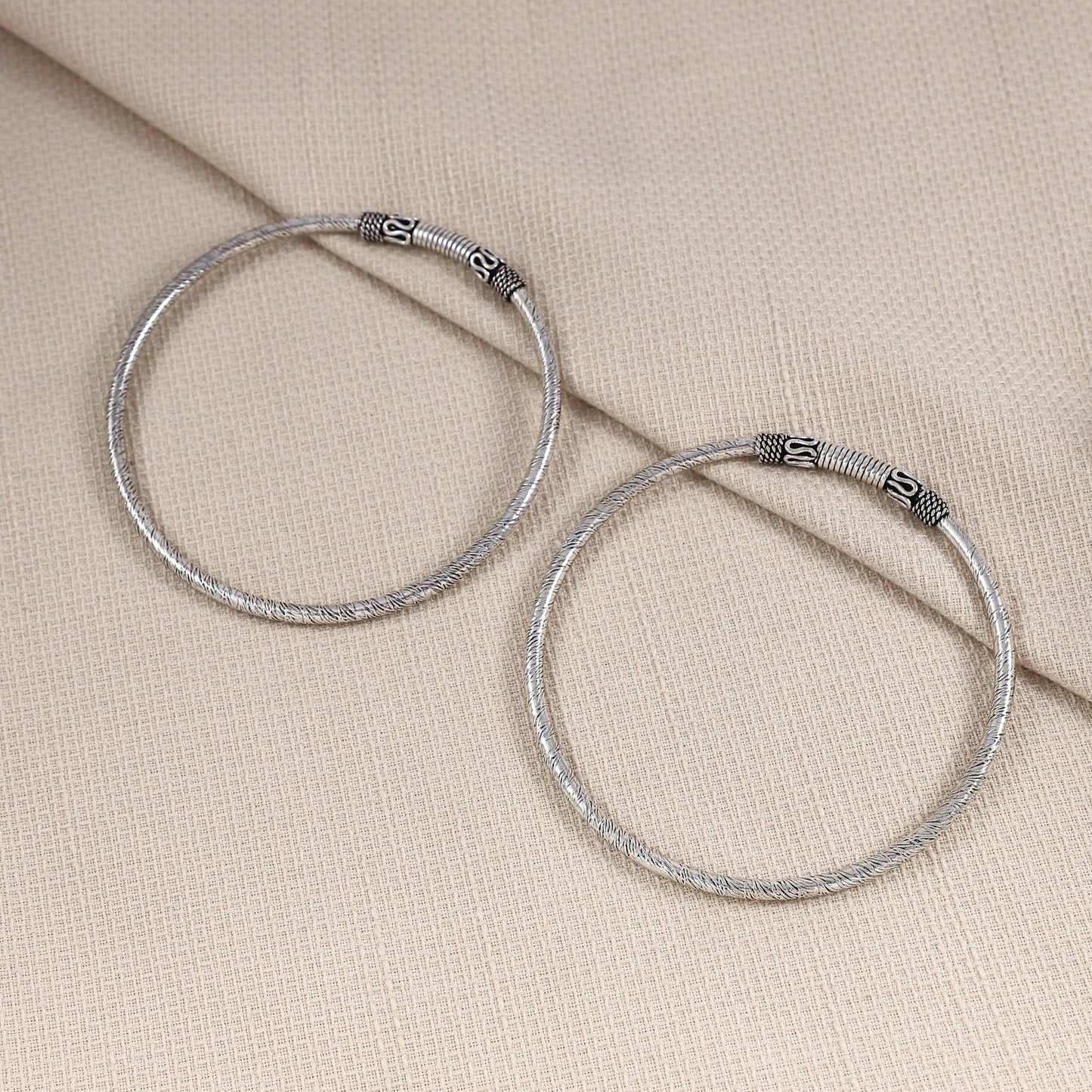 Ria Silver Kada Anklets