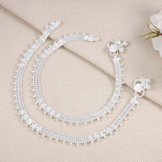 Diksha Silver Anklets