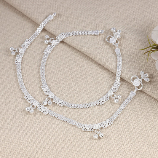 Bhakti Silver Anklets