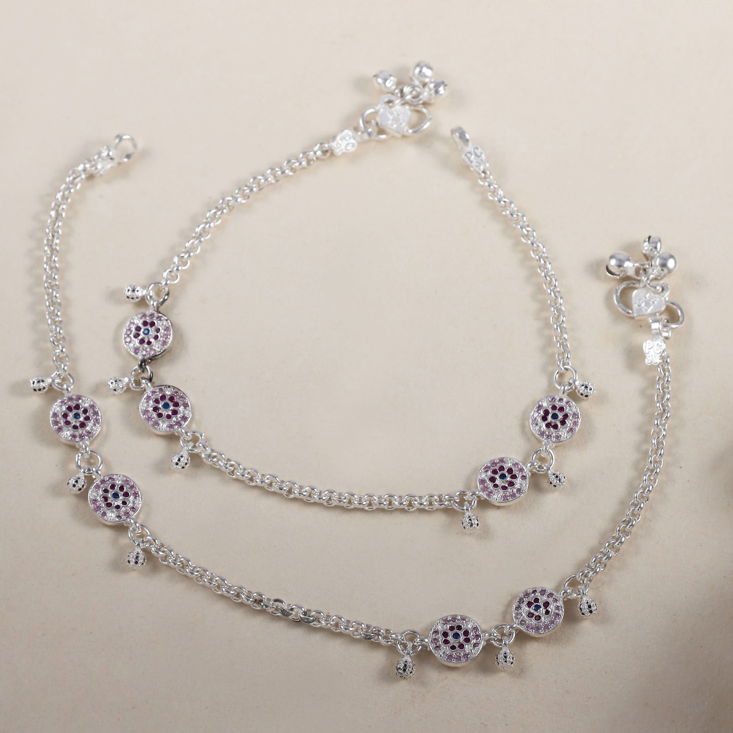 Sindhu Silver Anklets