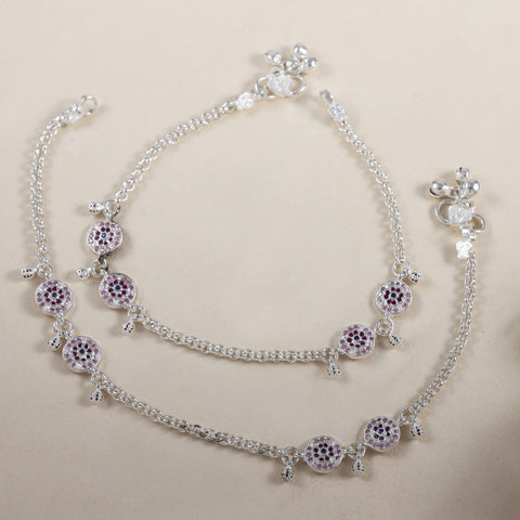 Sindhu Silver Anklets
