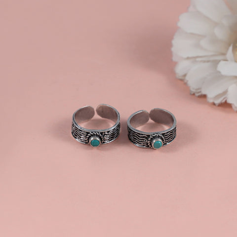 Kashvi Tribal Band Silver Toe Rings