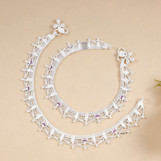 Rupali Silver Anklets