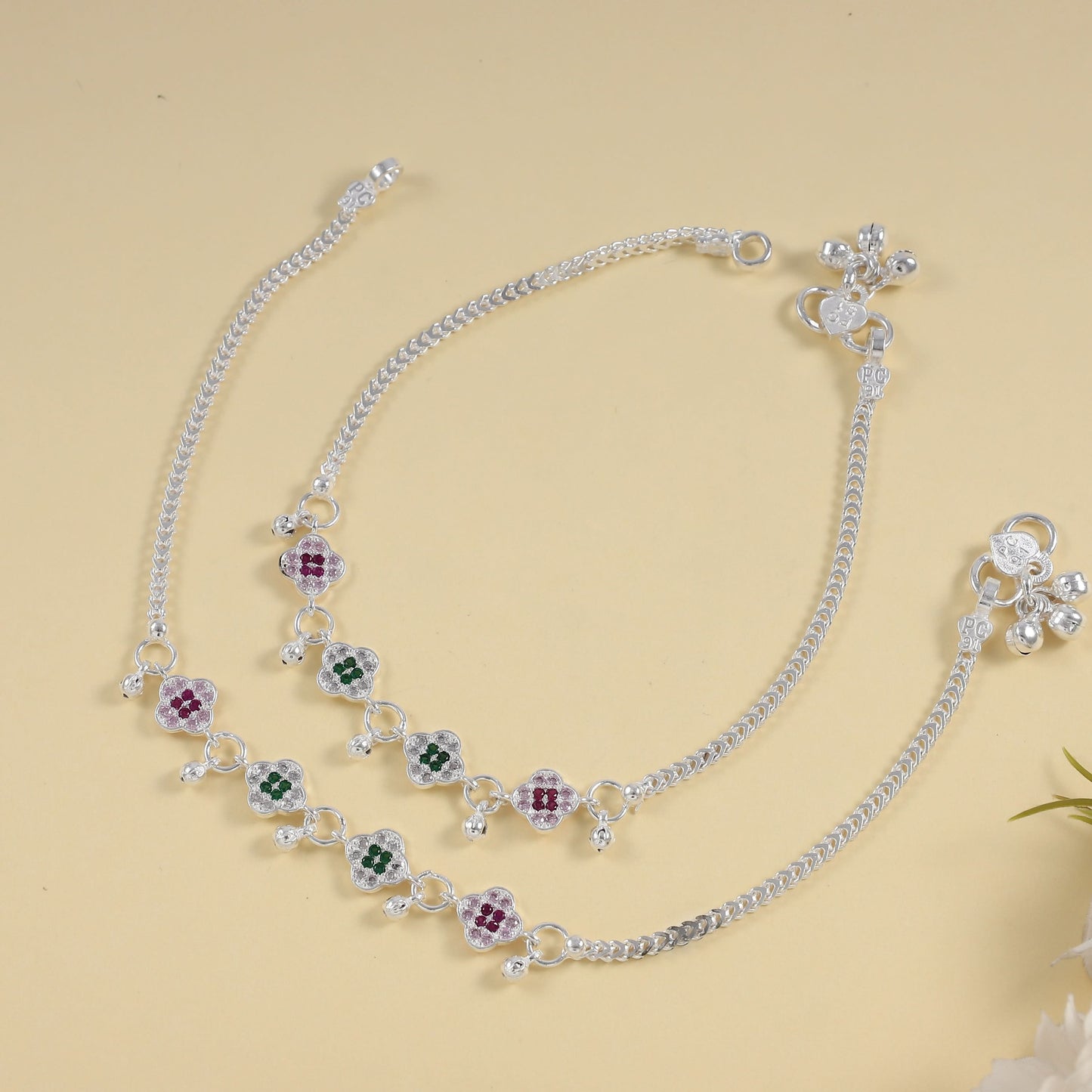 Gemstone Harmony Anklets - Delicate, colorful