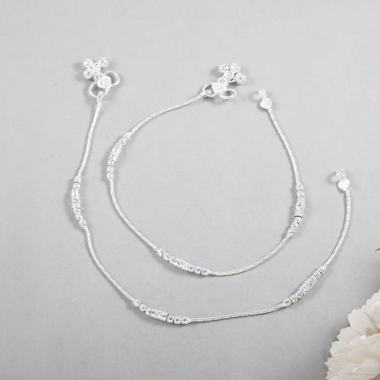Vaishali Silver Anklets