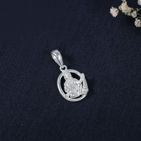 Pawanputra Protection Silver Pendant For Him
