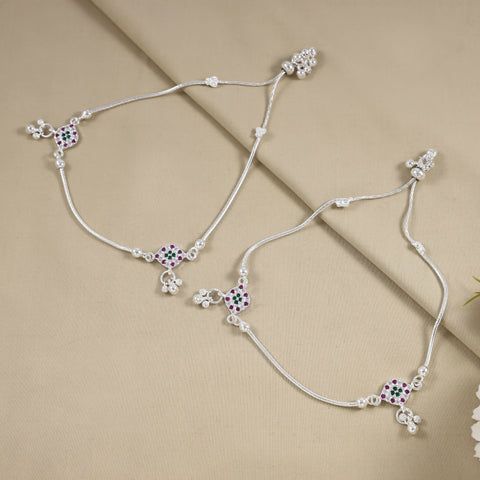 Sakina Silver Anklets