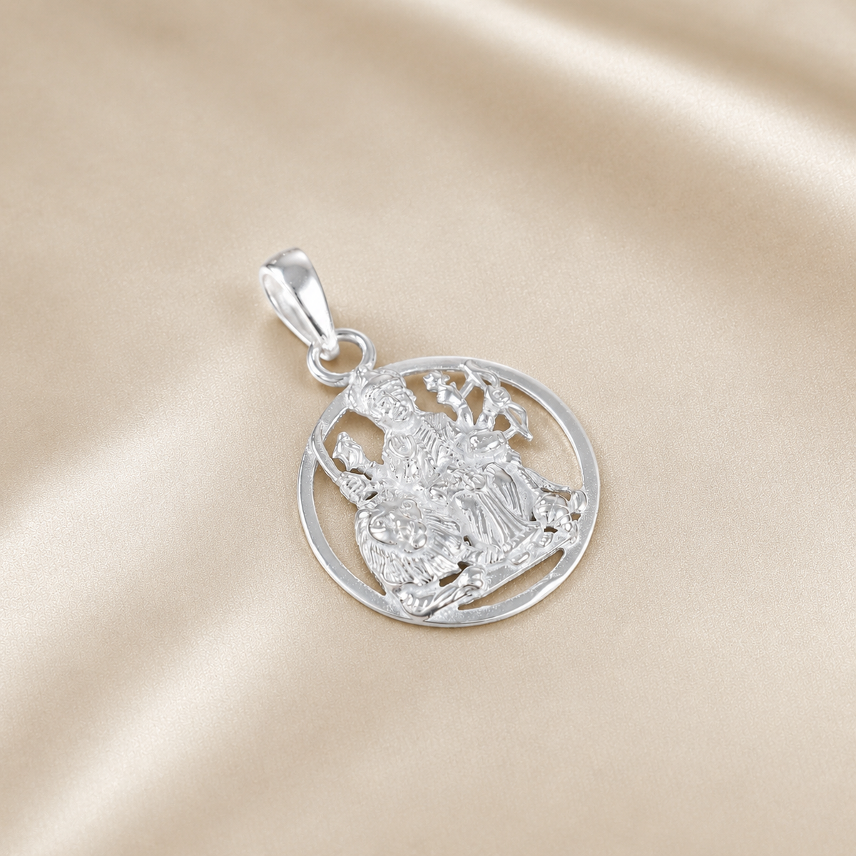 Adi Shakti Silver Pendant For Him