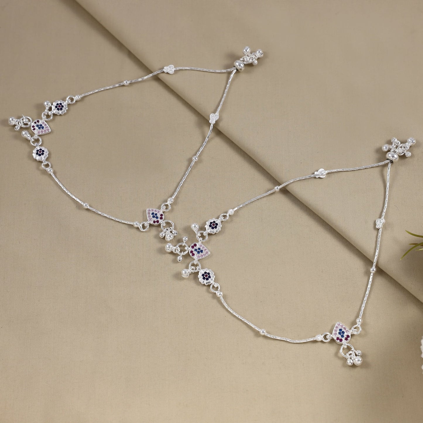 Lajita Silver Anklets