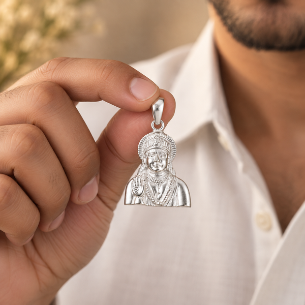Pawanputra Divine Silver Pendant For Him