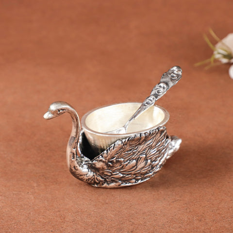Antique Silver Swans