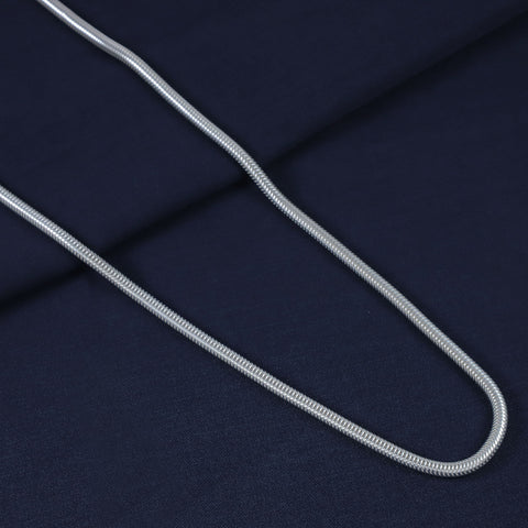 Dev Smooth Glide Silver Chain For Him