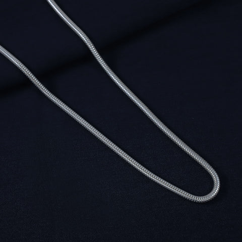 Liquid Shine Silver Chain For Him