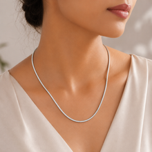 Diya Minimal Snake Silver Chain
