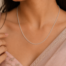 Deepa Everyday Bead Silver Chain