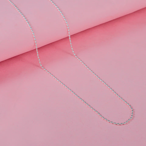 Deepa Everyday Bead Silver Chain