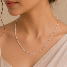 Teena Royal Round Bead Silver Chain