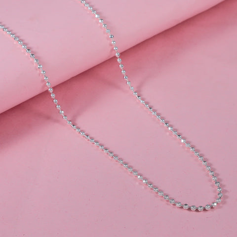 Teena Royal Round Bead Silver Chain