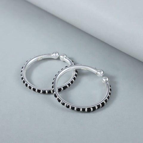 Mini Magic Silver Baby Bangles Nazariya