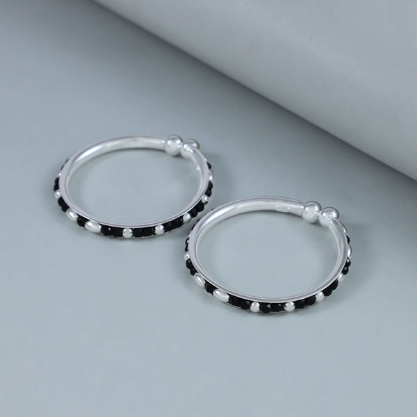 Mini Bead Silver Bangles Nazariya For Kids