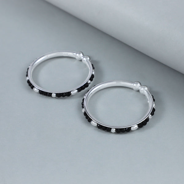 Shine Silver Nazariya Bangles  For Kids