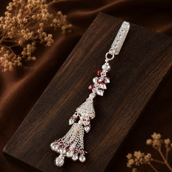 Classic Bridal Silver Waist Key Ring