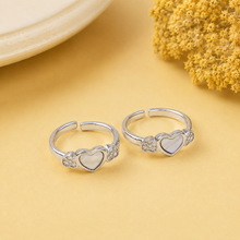Eternal Heart Grace Silver Toe Rings