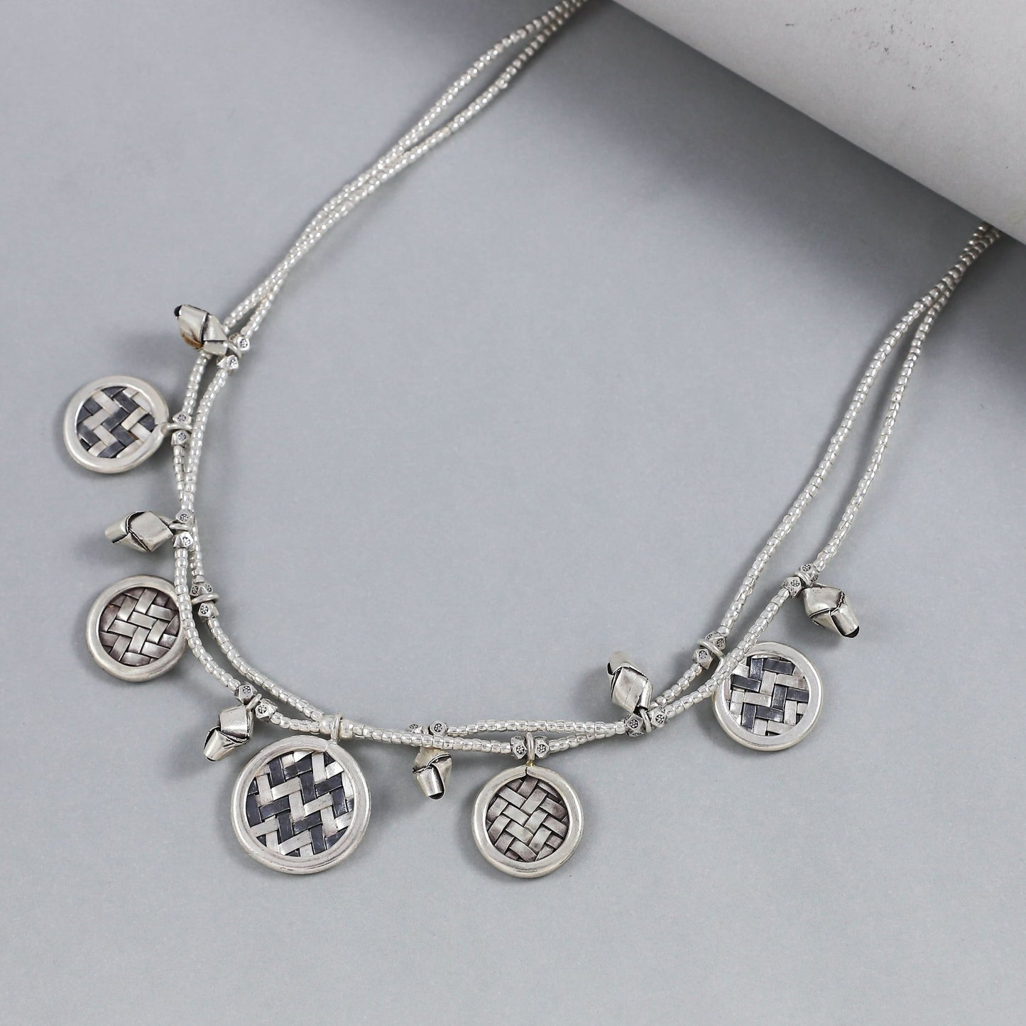Prisha  Fancy  Silver Chain