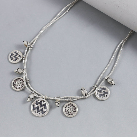 Prisha  Fancy  Silver Chain