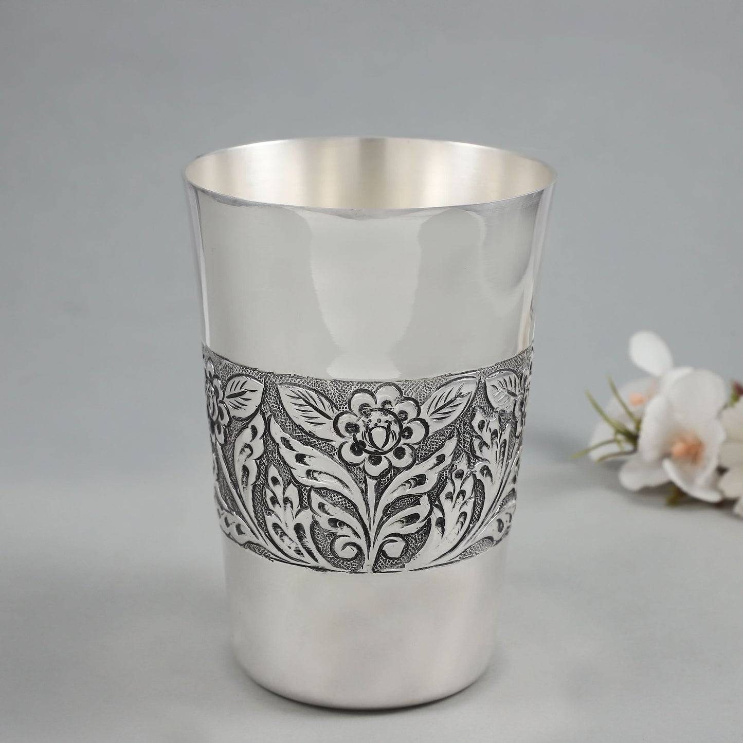 Fancy Silver Glass
