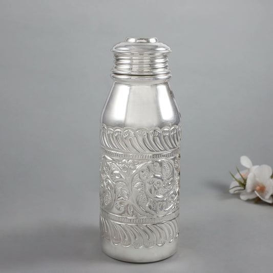 Classy Silver Baby Bottle