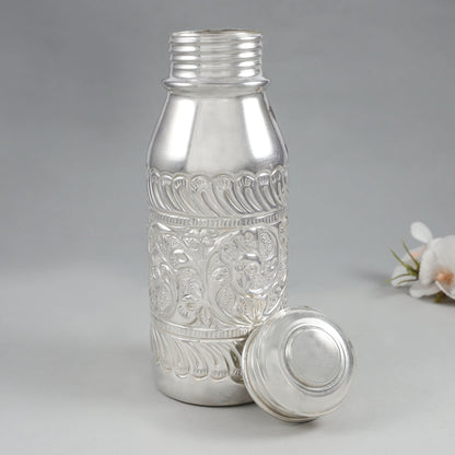 Classy Silver Baby Bottle
