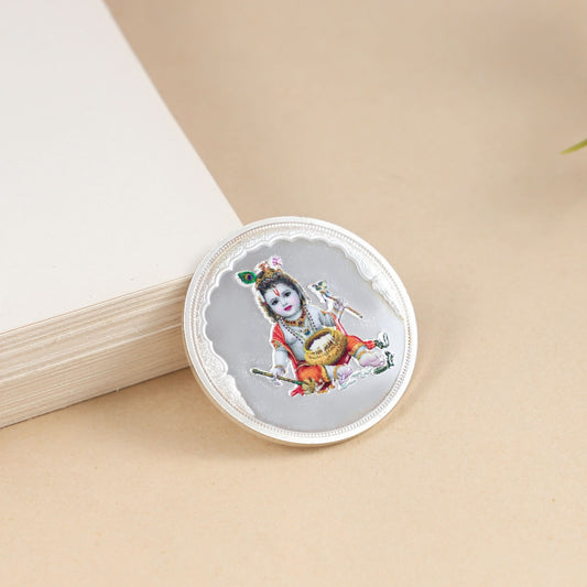 Lord Krishna  10GM  Silver Coin