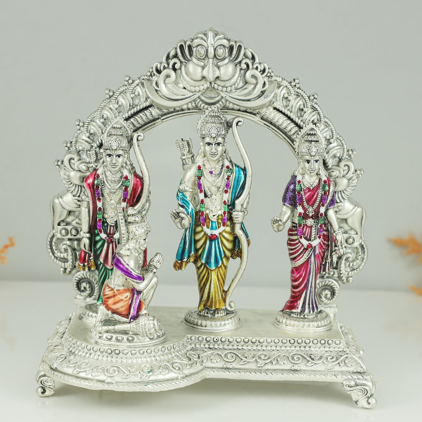 Sensational Ram Darbar Silver Idol