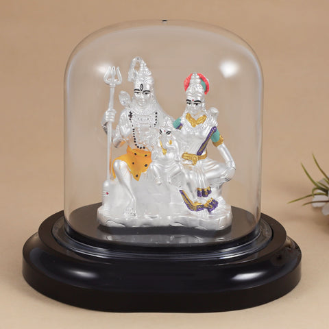 Shiv Parivar Silver Idol
