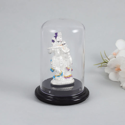 Religious Radha Krishna Silver Idol